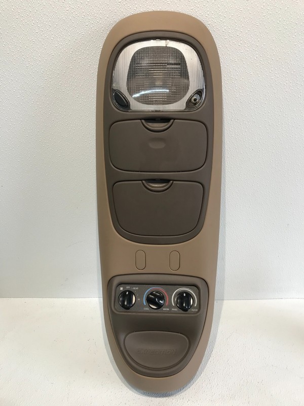 97-02 Expedition Navigator Over Head Overhead Storage Console Display Beige OEM