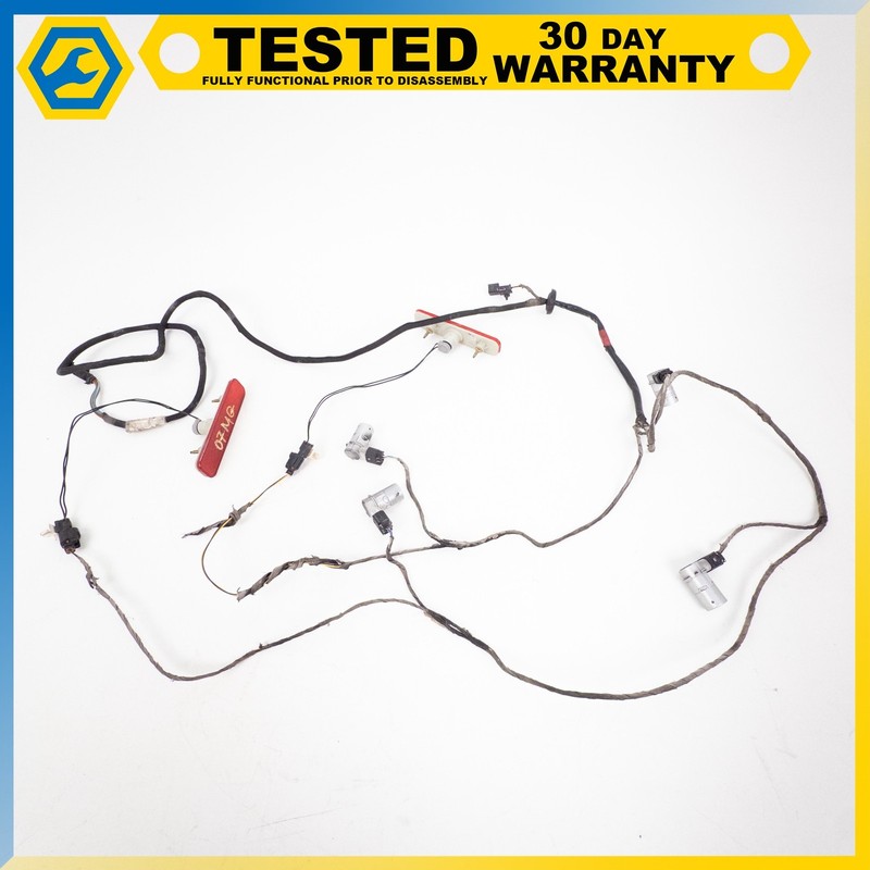 03-12 MASERATI QUATTROPORTE REAR BUMPER PARKING ASSIST AID SENSOR HARNESS OEM