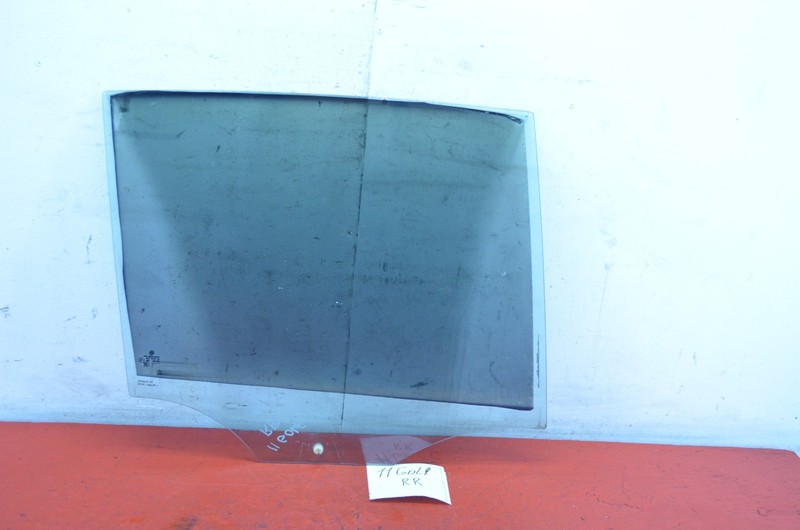 10-14 VOLKSWAGEN GOLF REAR RIGHT PASSENGER SIDE WINDOW GLASS OEM