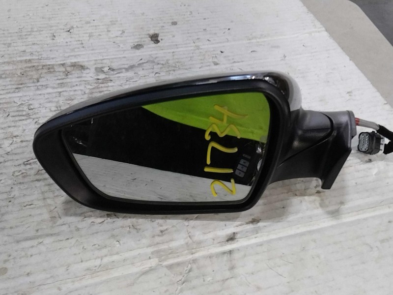 2015 KIA Forte Left Door Mirror Assembly Black Used OEM CHIPS IN COVER