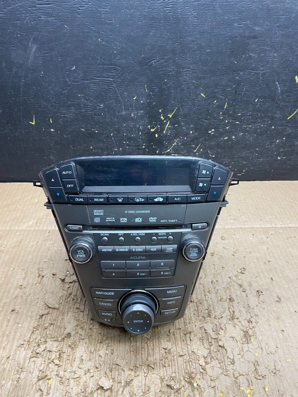 2007 to 2009 Acura Mdx Radio Stereo 6 CD Player Climate Control Pan OEM W0089 DG