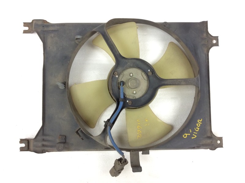 92-94 Vigor A/C Condenser Cooling Fan Assembly Motor Shroud Blades OEM