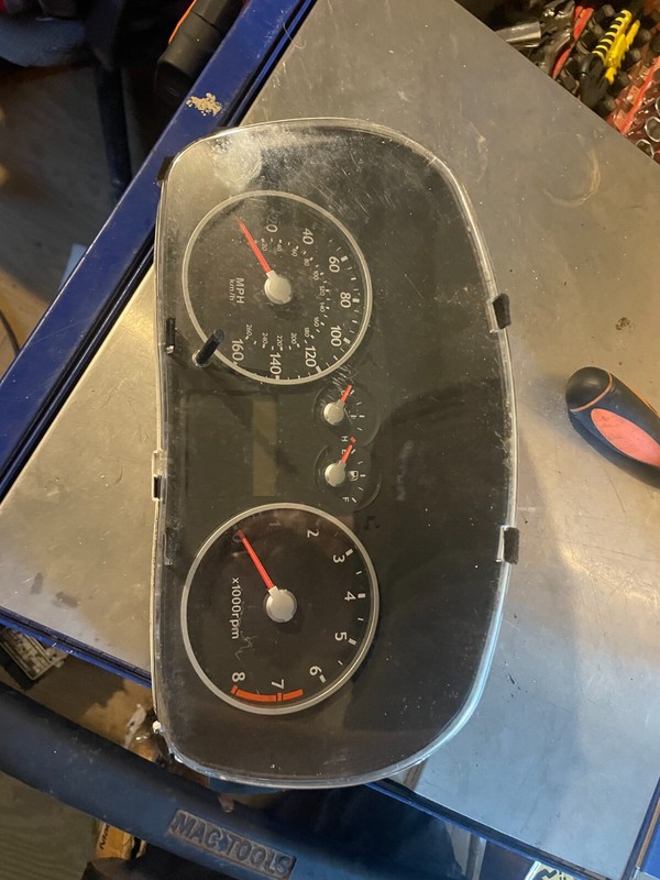 03-04 HYUNDAI TIBURON OEM M/T 5 SPEED SPEEDOMETER GAUGE CLUSTER W/ ABS