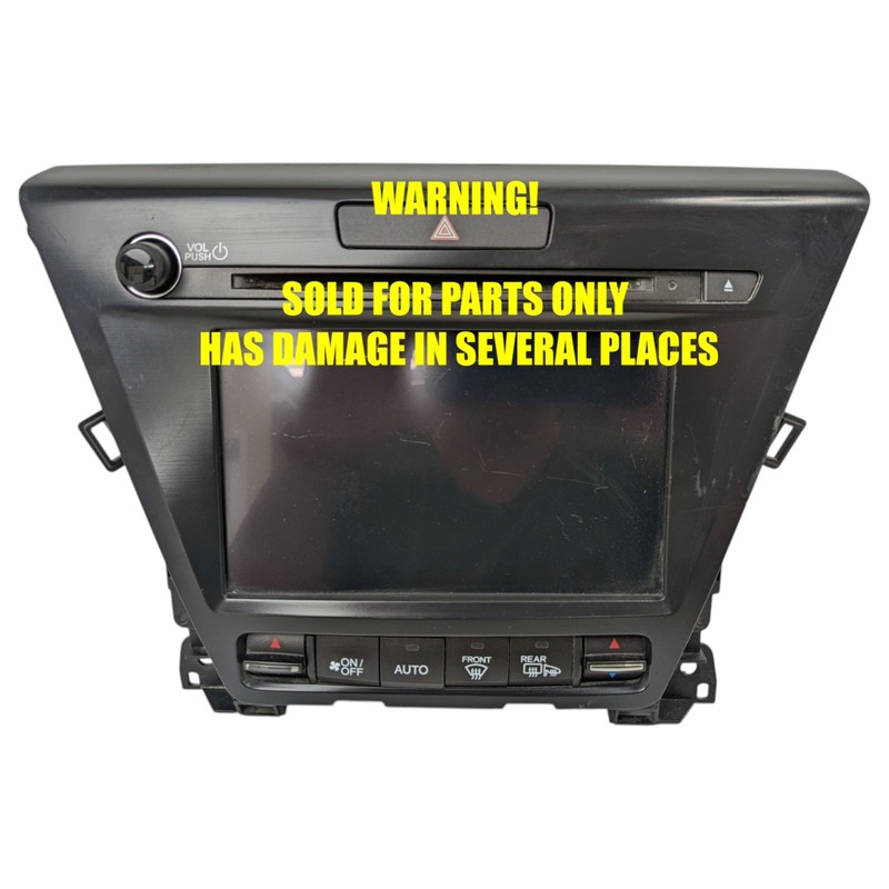 DAMAGED 2018-2020 Acura MDX CD Navigation Display Radio Receiver AC Climate OEM