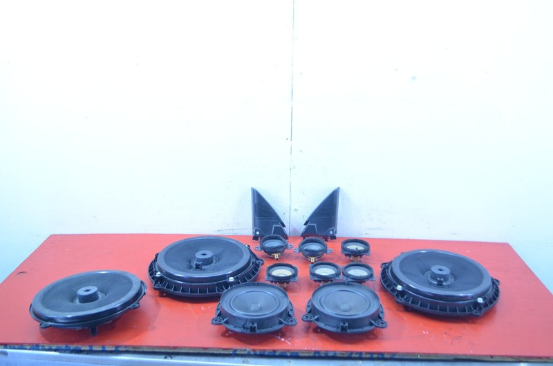 14-18 INFINITI Q50 INTERIOR SPEAKER SET OF 13 ITEMS OEM