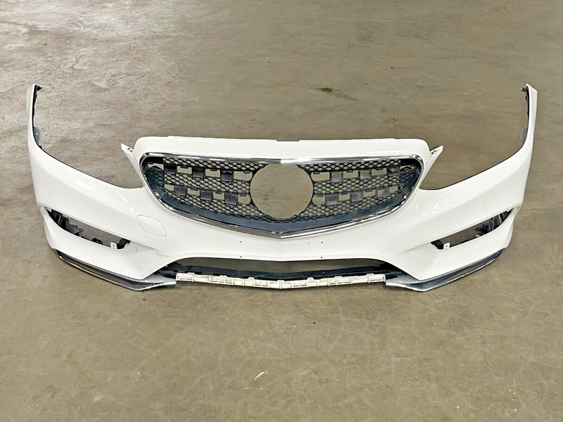 ⭐2014-2016 MERCEDES E-CLASS W212 SPORT COMPLETE FRONT BUMPER COVER WHITE OEM