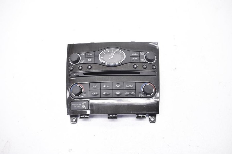 2014-2017 INFINITI QX50 RADIO HEAT AC CONTROL CLOCK FACE PLATE P10381 A98500
