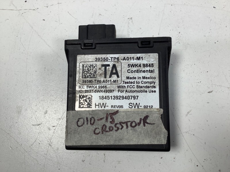 10-15 HONDA ACCORD CROSSTOUR TIRE PRESSURE CONTROL MODULE TPMS 39350-TP6-A01 OEM