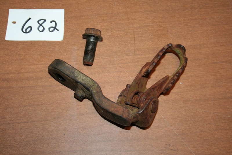 1983 Honda XL 250R XL250R Left Side Foot Peg Step 83