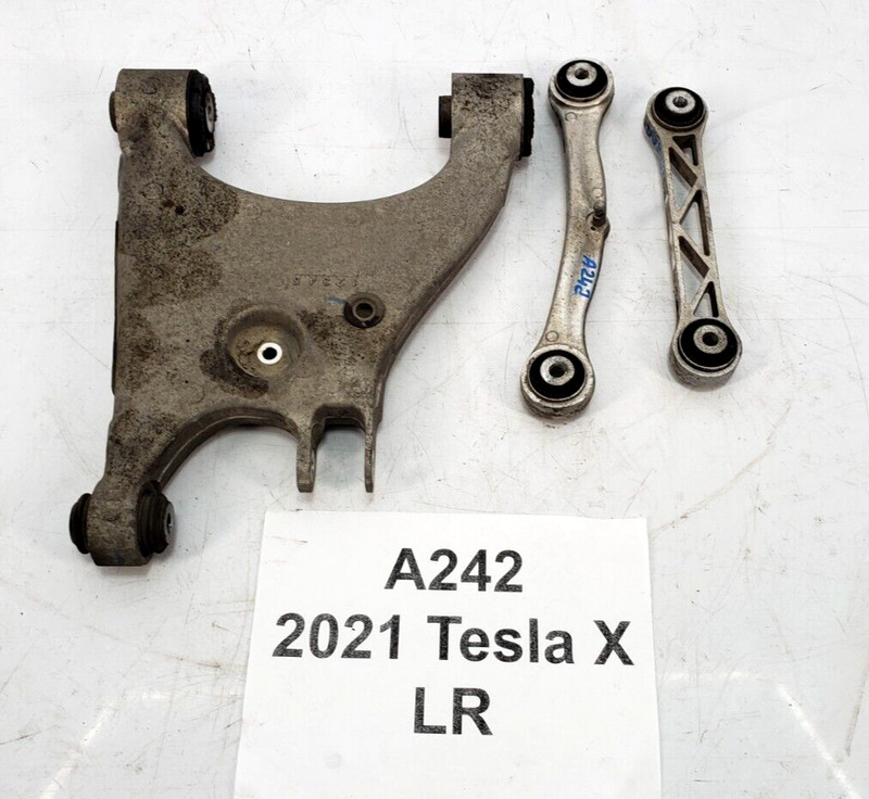 ✅ 16-21 OEM Tesla Model X Rear Right Passenger Lower Upper Control Arm SET Of 3