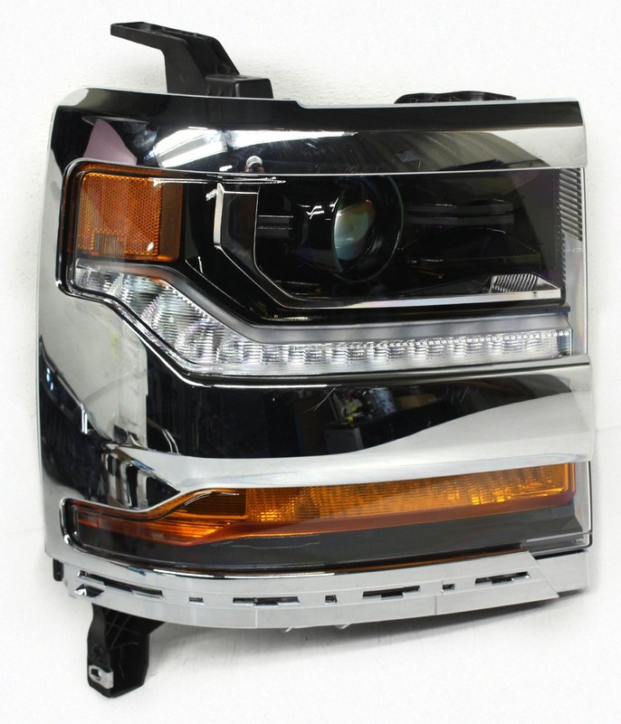 OEM Right Passenger Side HID with LED accents Headlamp For Chevy Silverado 1500