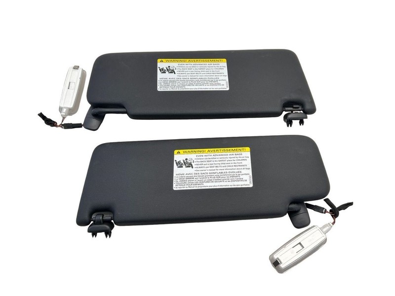 2017-2020 Audi A3 Left And Right Sun Visor Pair Set Of 2 Black