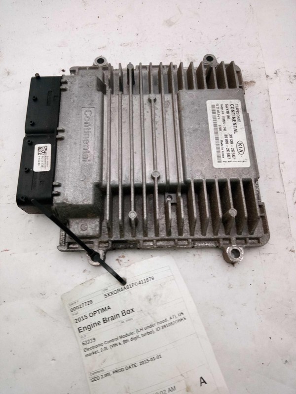 2015 Kia Optima Engine Control Module ECM OEM 391082GBK7 86K Miles Grey