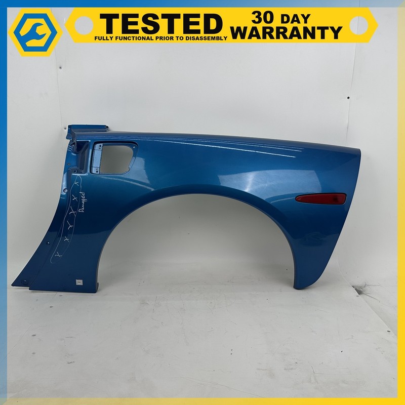 05-13 Corvette C6 Base Coupe REAR LEFT DRIVER SIDE QUARTER PANEL Blue 85U OEM