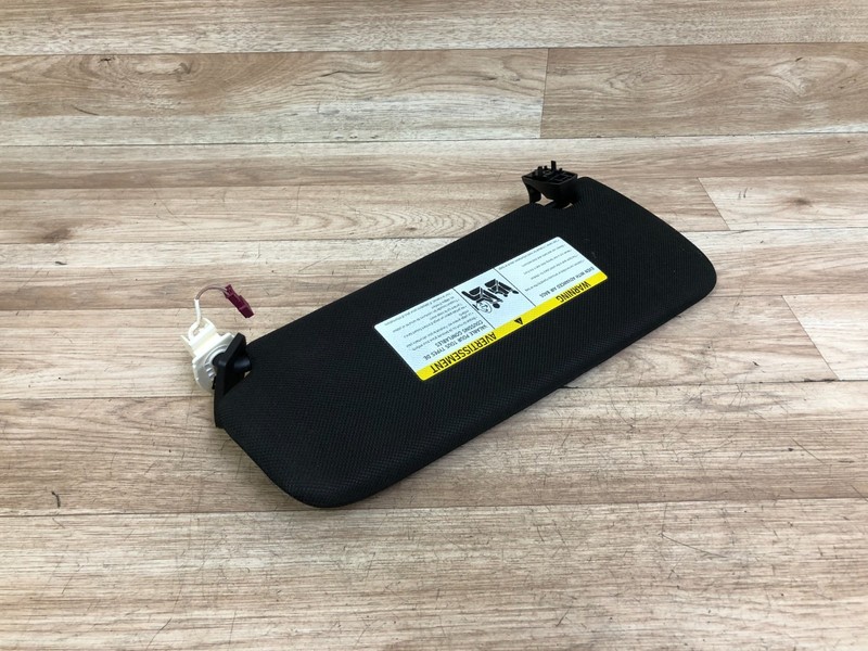 BMW OEM F10 528 535 550 M5 FRONT PASSENGER SIDE OVERHEAD SUN VISOR BLACK 11-16 2