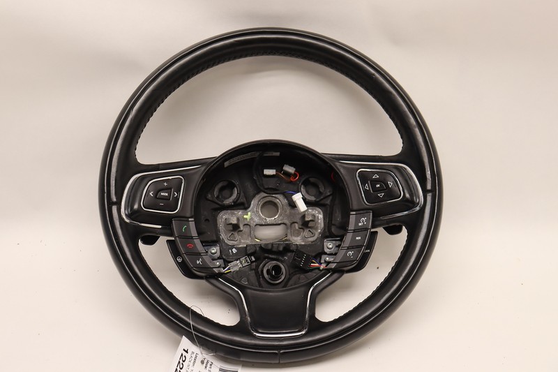 2010-2019 JAGUAR XJ XJL STEERING WHEEL LEATHER BLACK W/ CONTROL SWITCH OEM