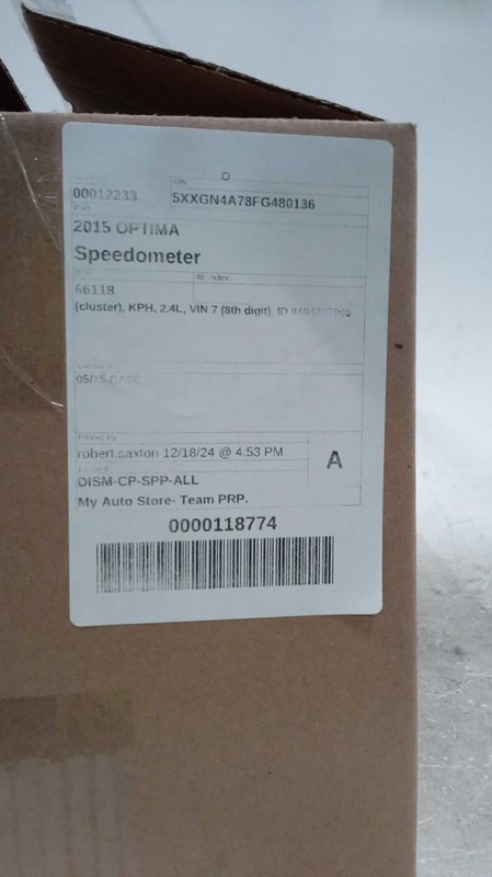 2015 KIA OPTIMA Speedometer Gauge OEM Silver 940422T000 117K Miles