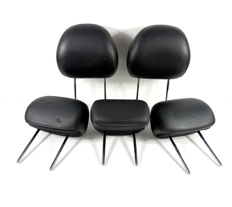 2011-2014 Hyundai Sonata Front & Rear Headrests Set of 5 Black Leather OEM