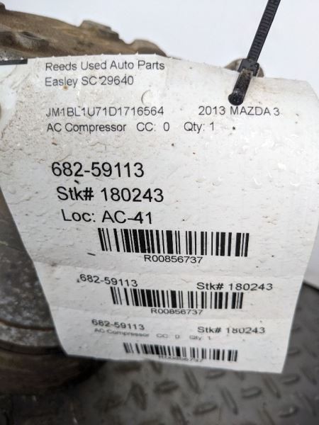 AC Compressor Fits 14-21 MAZDA 6 856737