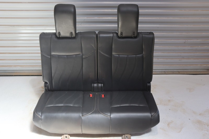 2013 INFINITI JX35 REAR 3RD THIRD ROW SEAT COMPLETE BLACK LEATHER OEM