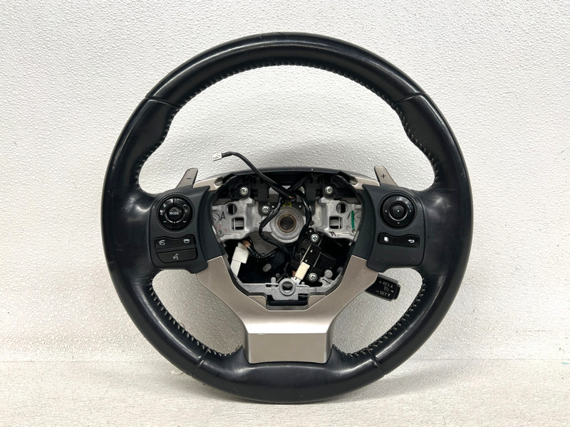⭐14-16 LEXUS IS250 IS350 F-SPORT STEERING BLACK LEATHER WHEEL PADDLE OEM LOT2731