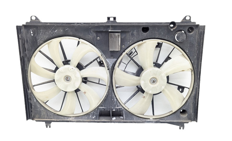 08-16 LEXUS UVF46 LS600h AWD ENGINE RADIATOR DUAL COOLING FAN W SHROUD OEM