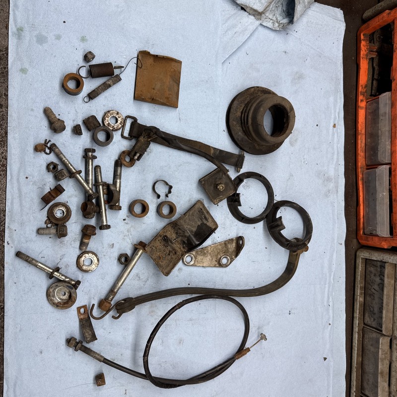1981 Kawasaki Invader 440 L/C Vintage Snowmobile Hardware and Misc Parts Kit