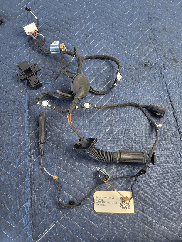 Used Oem Audi Rear Right Passenger Door Wiring Harness 80A971687J for Q5 2.0L 23