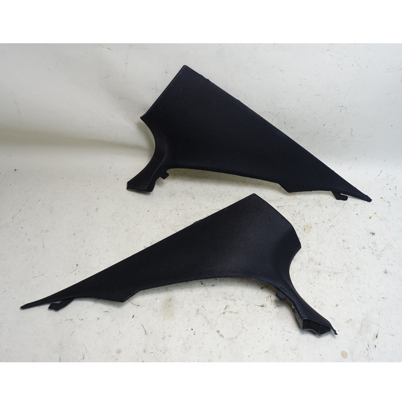 17-20 BMW G30 5-Series Sedan Rear C- Pillar Column Covers Black Cloth OEM