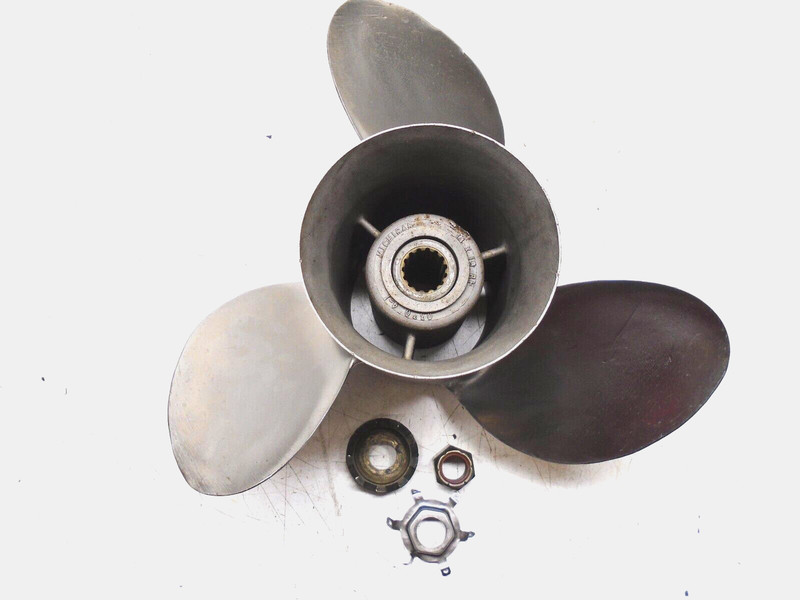 K1 Michigan 33004 14 x 19 RH Stainless Steel Boat Propeller 3 Blade Prop