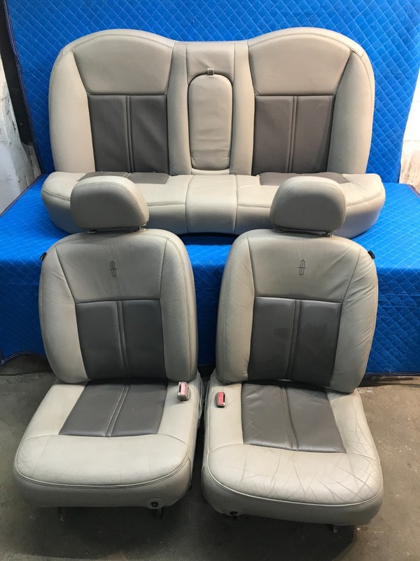 2003-2011 Lincoln Town Car Front Rear Seats Gray Signature Limited OEM Set