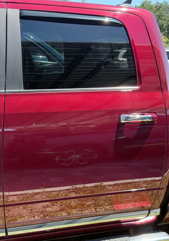 ✅ 09-24 RAM 1500 Class 2500 3500 OEM COMPLETE DOOR REAR LEFT Red PRV Driver Side