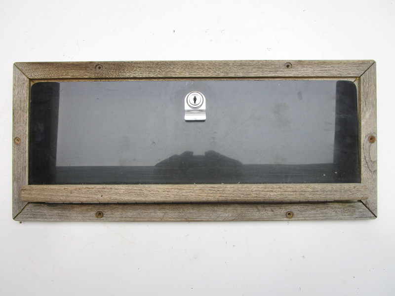 1988 Sea Sprite Boat Teak Trim Glove Box Storage Compartment Cover 20.5" x 9"