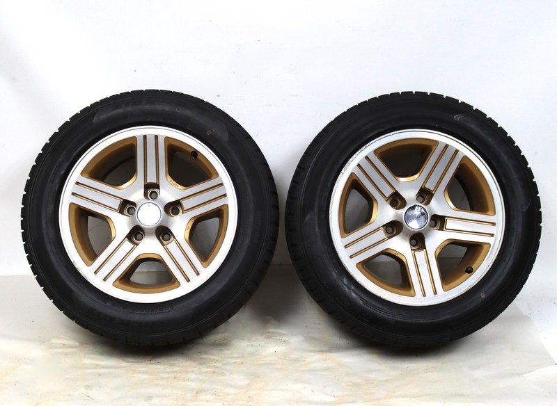 1982-1992 Chevrolet Camaro IROC-Z Gold & Silver Wheels & Tires 245/50 R16 USED