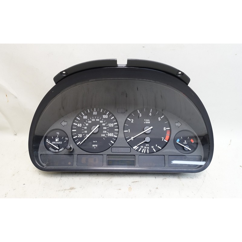 Damaged 1997-2003 BMW E39 5-Series Instrument Gauge Cluster Panel Low-OBC OEM