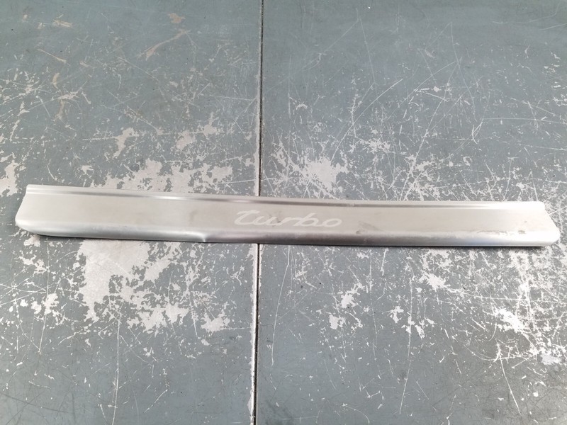 2002 Porsche 911 996 Turbo Right Stainless Door Scuff Plate - Damage #7584 M5