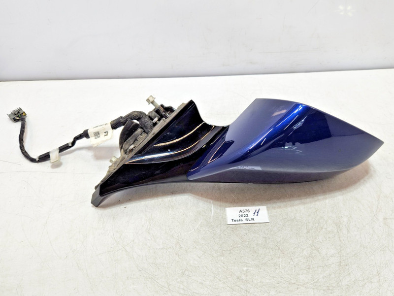 ✅ 21-25 OEM Tesla Model S Left Driver Door Exterior Side Mirror Blue PPSB*