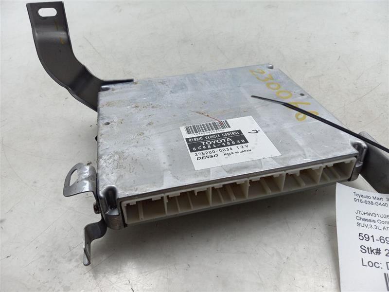 Chassis ECM Hybrid-electric Right Hand Lower Dash Fits 06 LEXUS RX400h