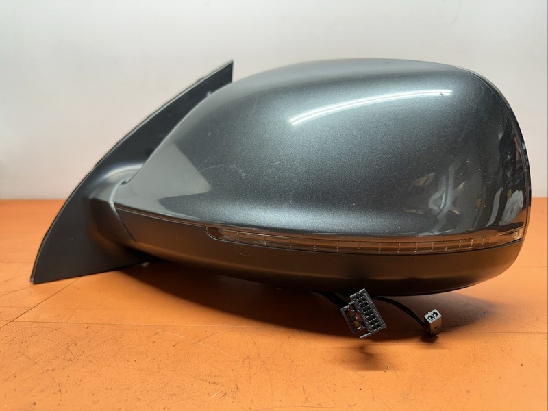 2013 - 2015 AUDI Q7 Left Mirror Blind Spot Lighting Package Auto Dimming OE Gray