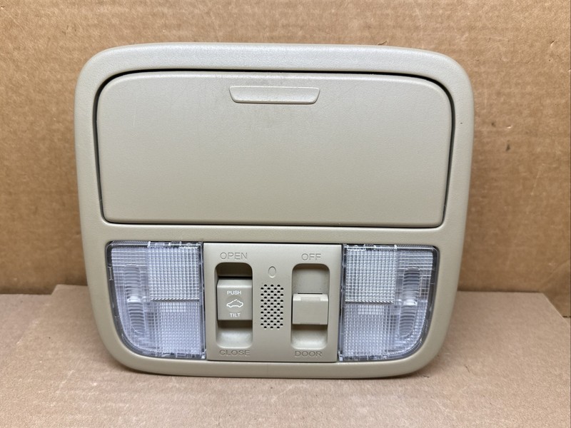 2007-2011 Honda CR-V CRV Beige Front Center Over Head Overhead Console Sunroof