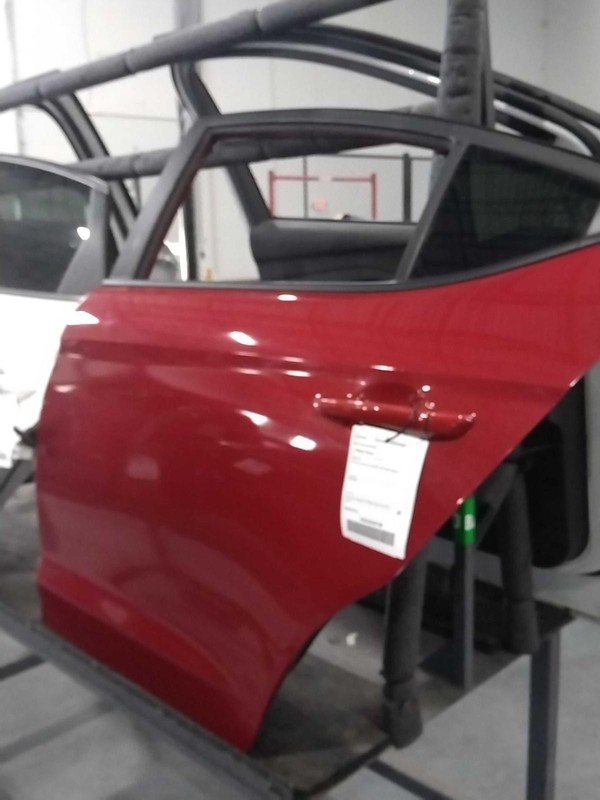 2017 Hyundai Elantra Left Rear Door Red OEM 644424 127K Miles