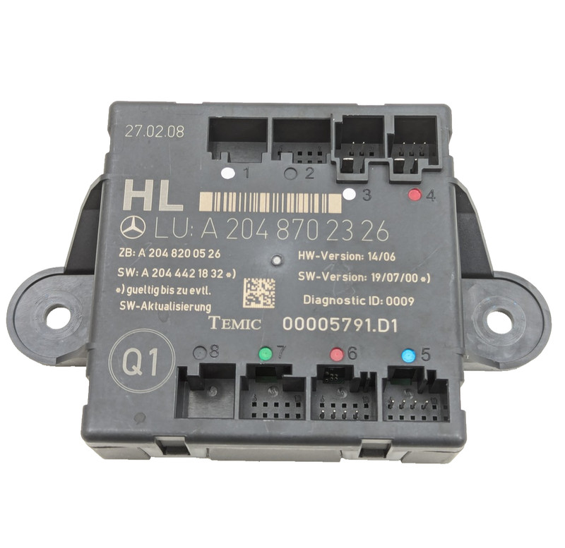 08-18 Mercedes W204 C300 CLS550 GLK350 Rear Left Side Door Control Module OEM