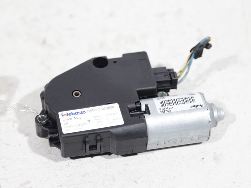 2009-2016 BMW F10 535I UPPER OVERHEAD SUNROOF ADJUSTMENT MOTOR 1722063-A OEM
