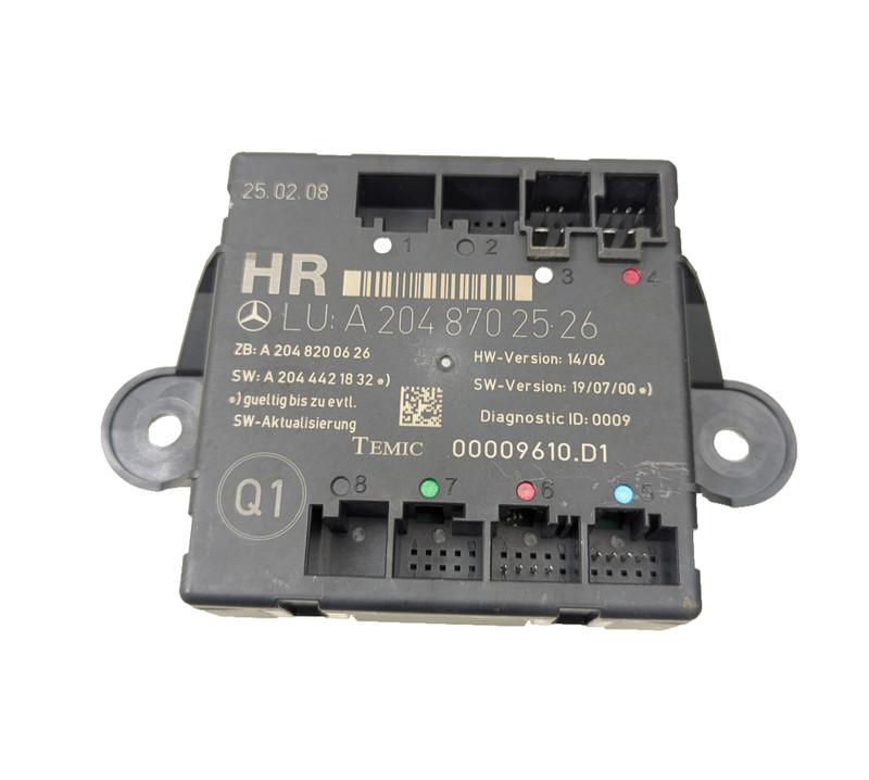 08-18 Mercedes W204 C300 GLK350 C250 Rear Right Side Door Control Module OEM