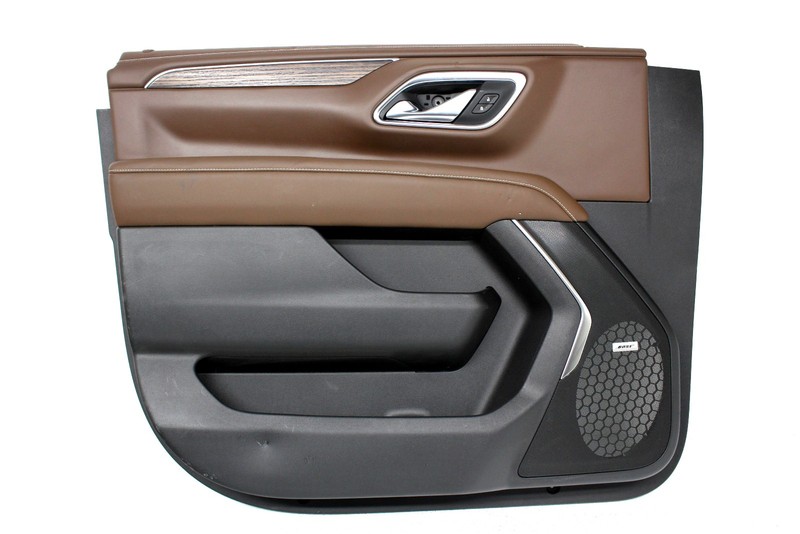 OEM Left Front Door Trim Panel For Chevrolet Tahoe Black and Mocha Scratches