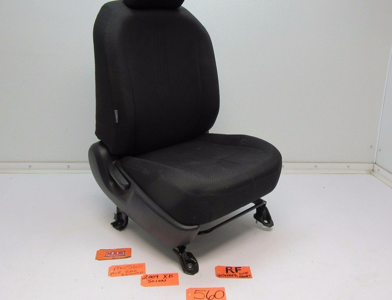 SEAT BLACK BUCKET TRACK CLOTH CAR R RIGHT PASSENGER SIDE FRONT 08 09 10 SCION XB