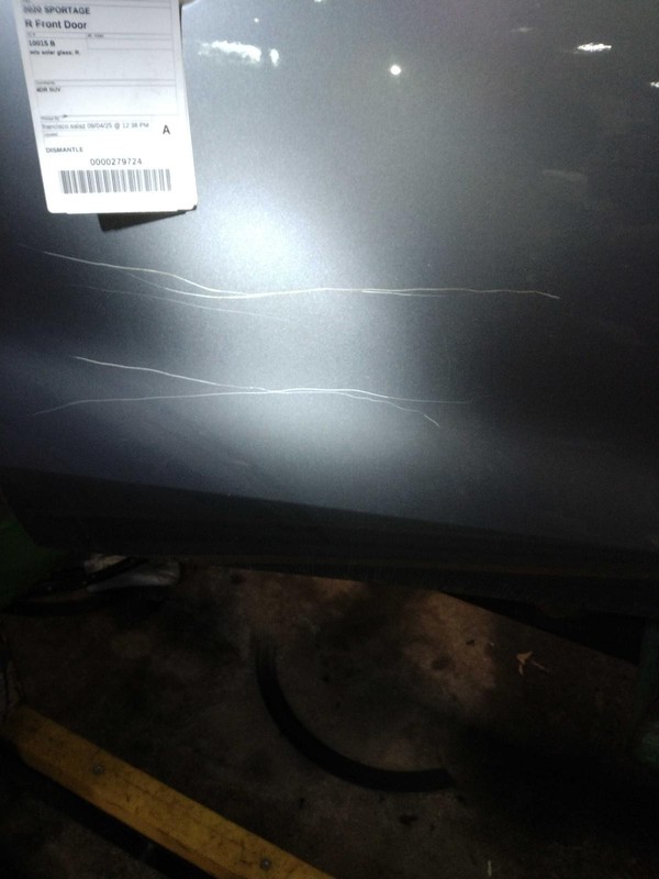 2020 KIA Sportage Right Front Door Grey 634153 Used 64000 Miles