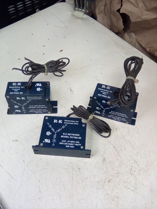 Lot of 3 R-K Electronics,Inc. R-C Network Model RCY6A-30 CAP. .47 MFD 10%