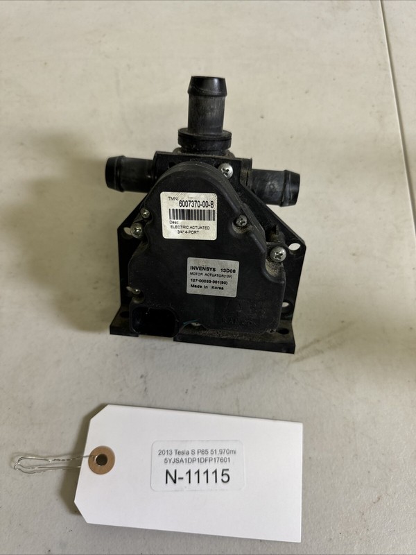 2012-2021 TESLA S & X COOLANT VALVE ACTUATOR PUMP COOLER 6007370-00-b 11115 B32