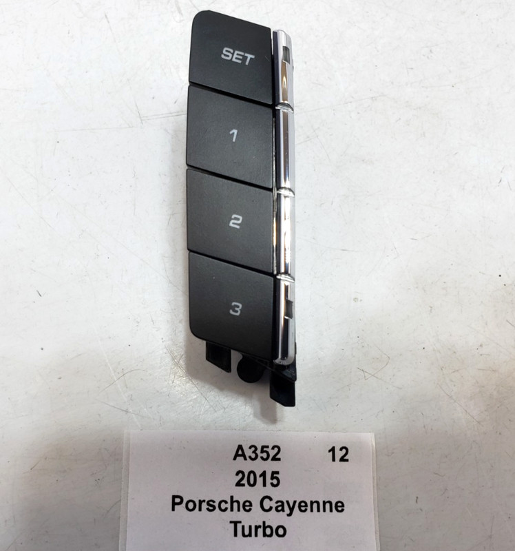 ✅ 15-18 OEM Porsche Cayenne Turbo 958 Front Right Passenger Seat Memory Switch